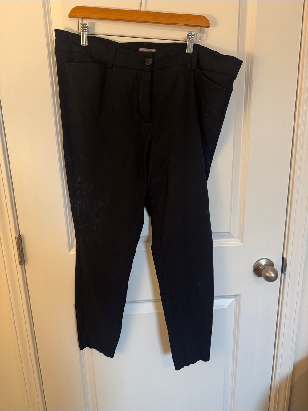 Maurices Black Cropped Ankle Pants - Slim Tapered Fit